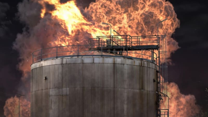 Mocný útok Ukrajinců: 40 tisíc domácností v Rusku přišlo o proud. Na Krymu hoří sklad ropy