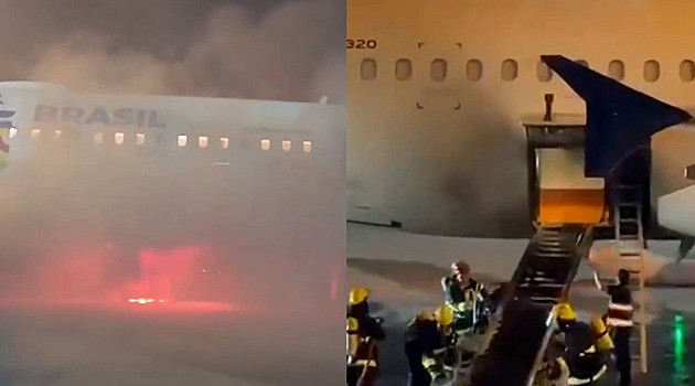 VIDEO: Na letišti v Sao Paulu začal hořet airbus plný lidí chystající se k odletu