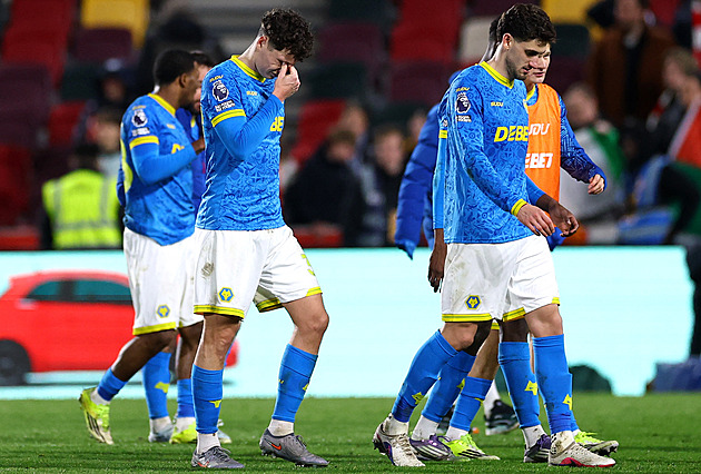 Wolverhampton s Krejčím obrat nedotáhl. Na Brentfordu remizoval, záchrana uniká