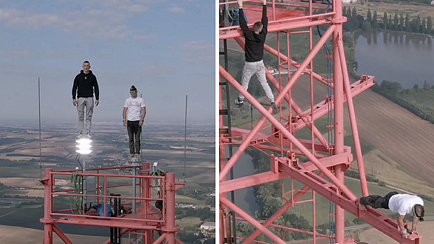 Adrenalin v 355 metrech a tam si pak jen tak viset. Liblice jsou srdcovka, říká lezec